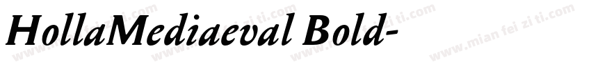 HollaMediaeval Bold字体转换